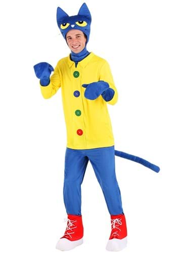 Click Here to buy Pete the Cat Adult Costume from HalloweenCostumes, CDN Funds & Shipping