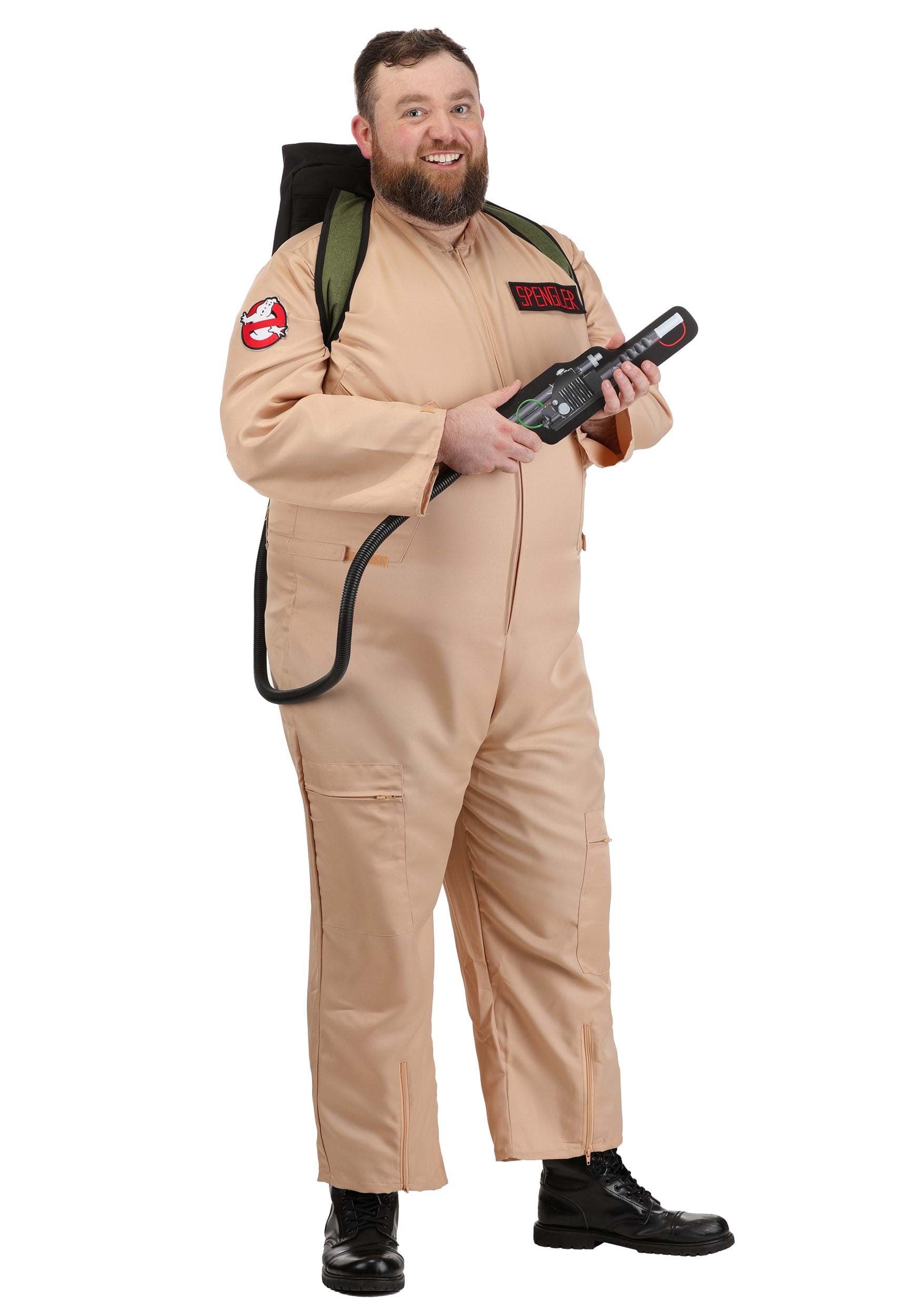 Men's Plus Size Deluxe Ghostbusters Costume | Ghostbusters Costumes