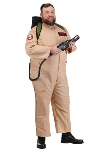 Click Here to buy Mens Plus Size Deluxe Ghostbusters Costume | Ghostbusters Costumes from HalloweenCostumes, CDN Funds & Shipping