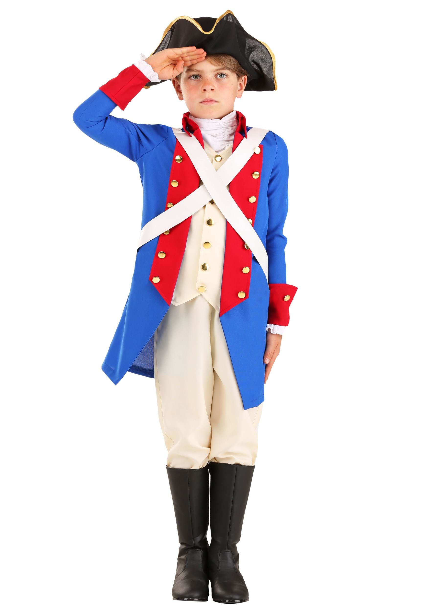 Kid's American Revolution Soldier Costume , Historical Costumes