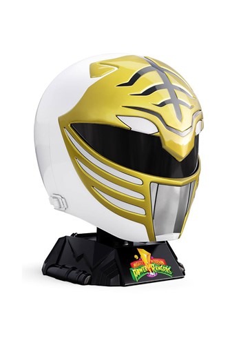 Click Here to buy Power Rangers Lightning Collection Premium White Range Replica Helmet from HalloweenCostumes, CDN Funds & Shipping