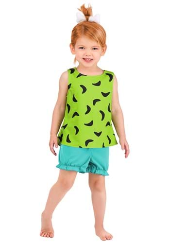 Click Here to buy Classic Flintstones Pebbles Toddlers Costume from HalloweenCostumes, CDN Funds & Shipping