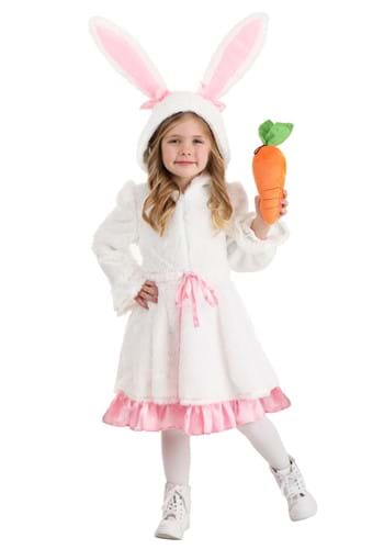 Click Here to buy Toddler Fuzzy White Rabbit Girls Costume from HalloweenCostumes, CDN Funds & Shipping