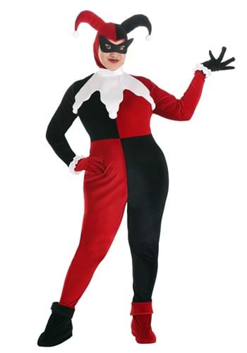 Click Here to buy Deluxe Plus Size Harley Quinn Costume from HalloweenCostumes, CDN Funds & Shipping