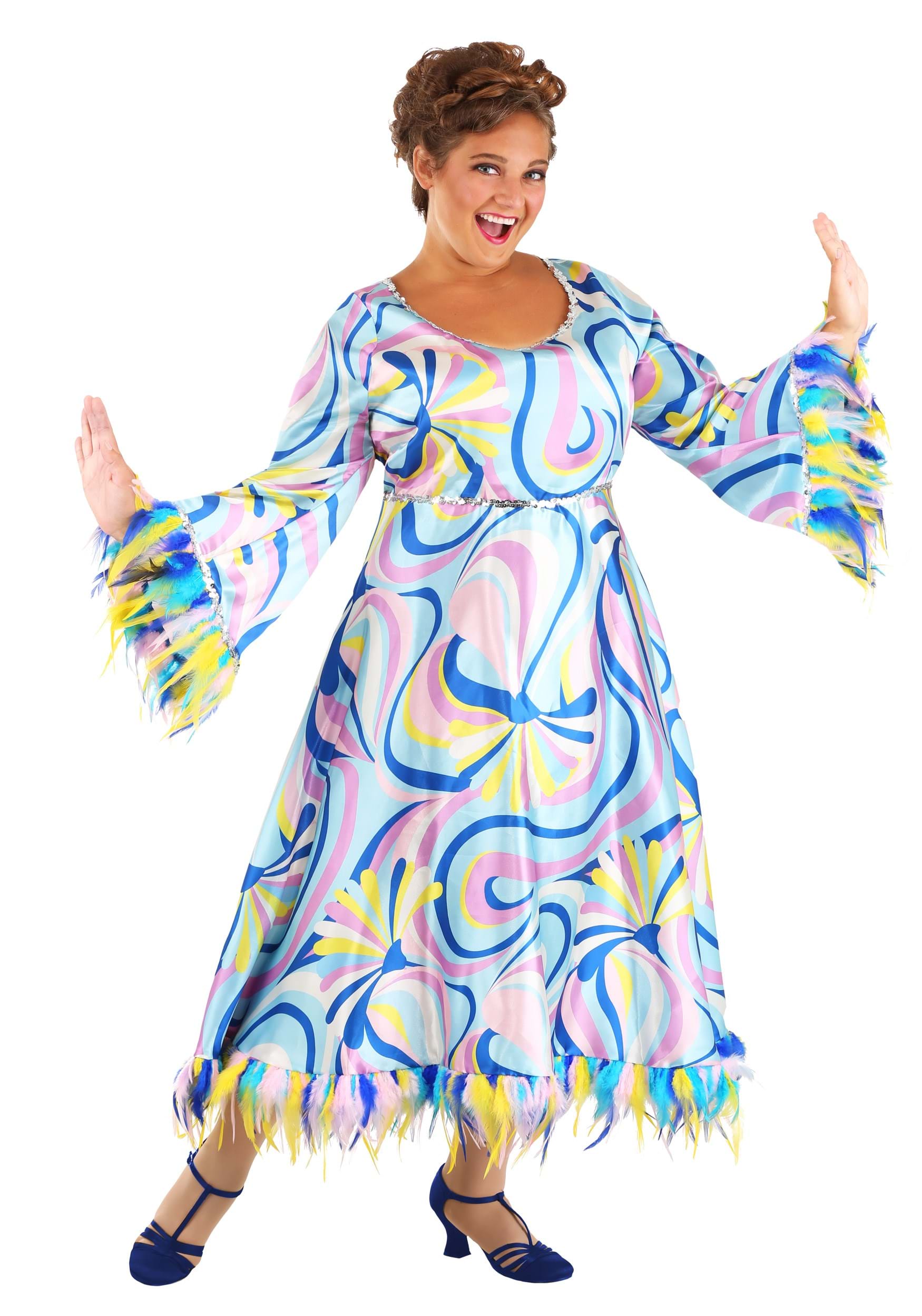 Plus Size 60's Mama Costume for Women