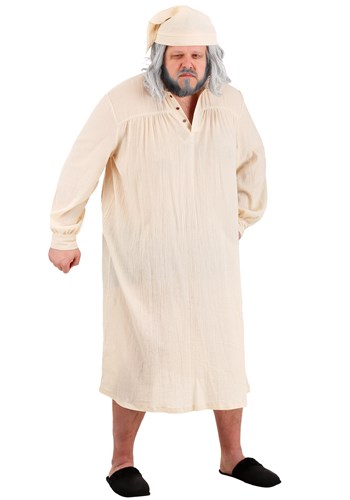 Click Here to buy Plus Size Humbug Nightgown Mens Costume | Holiday Costumes from HalloweenCostumes, CDN Funds & Shipping
