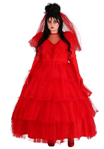 Click Here to buy Womens Plus Size Red Wedding Dress from HalloweenCostumes, CDN Funds & Shipping