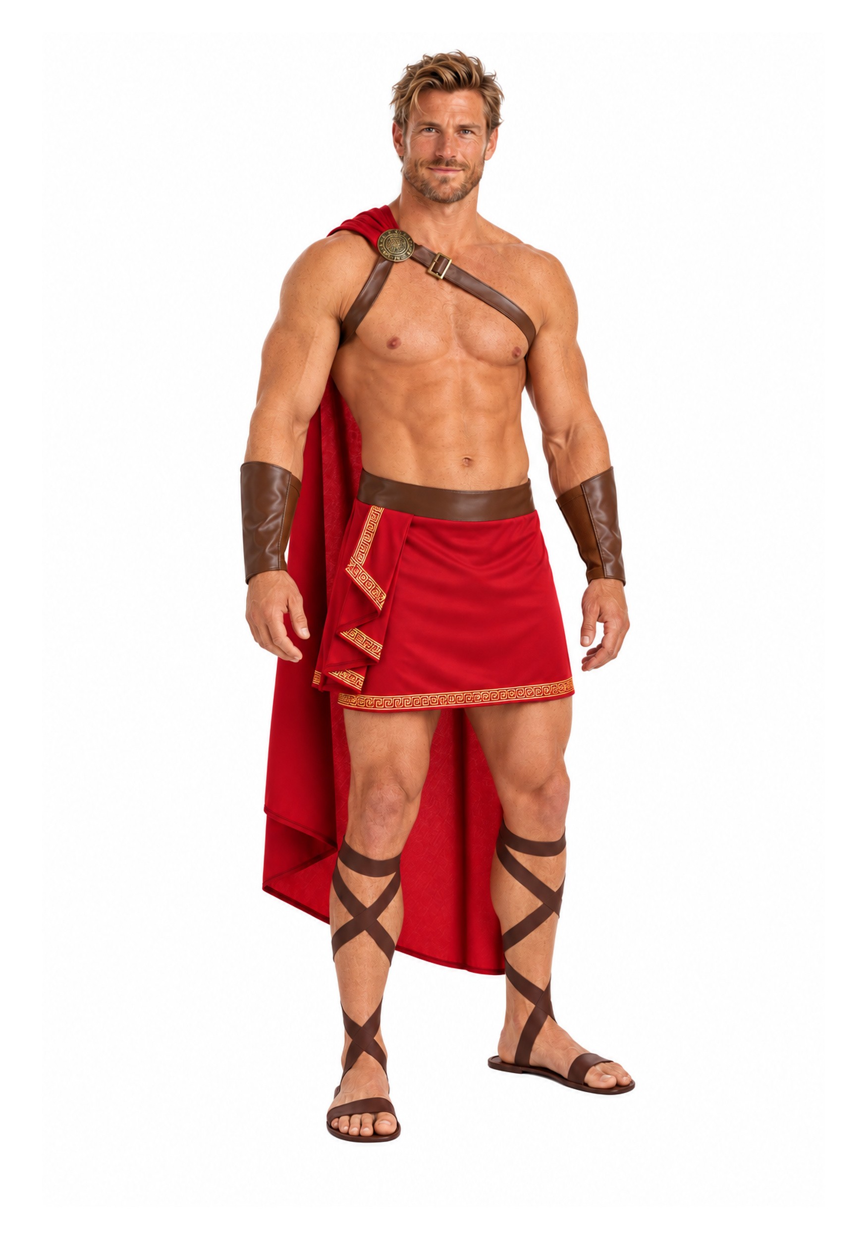 Men's Rugged  Spartan Costume