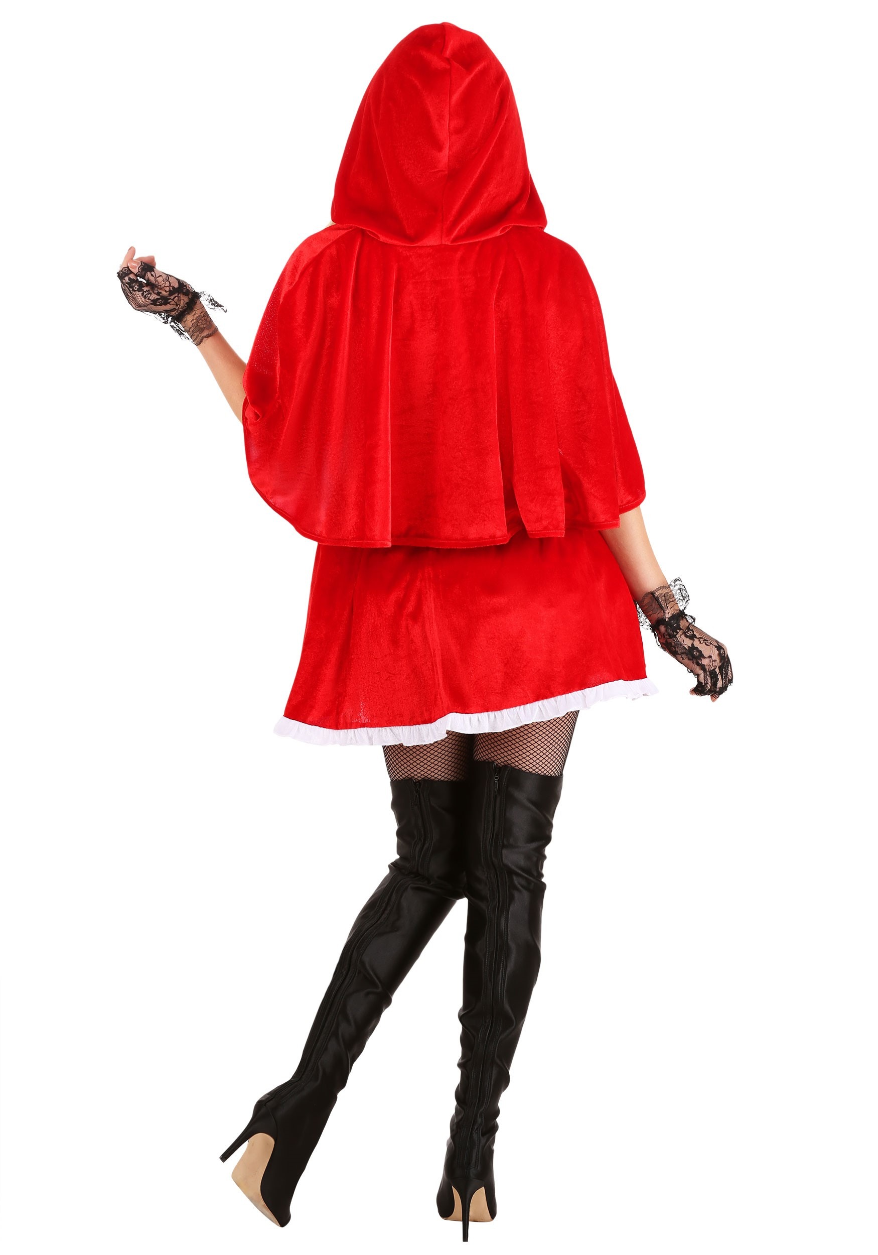 Plus Size Red Hot Riding Hood Costume For Women