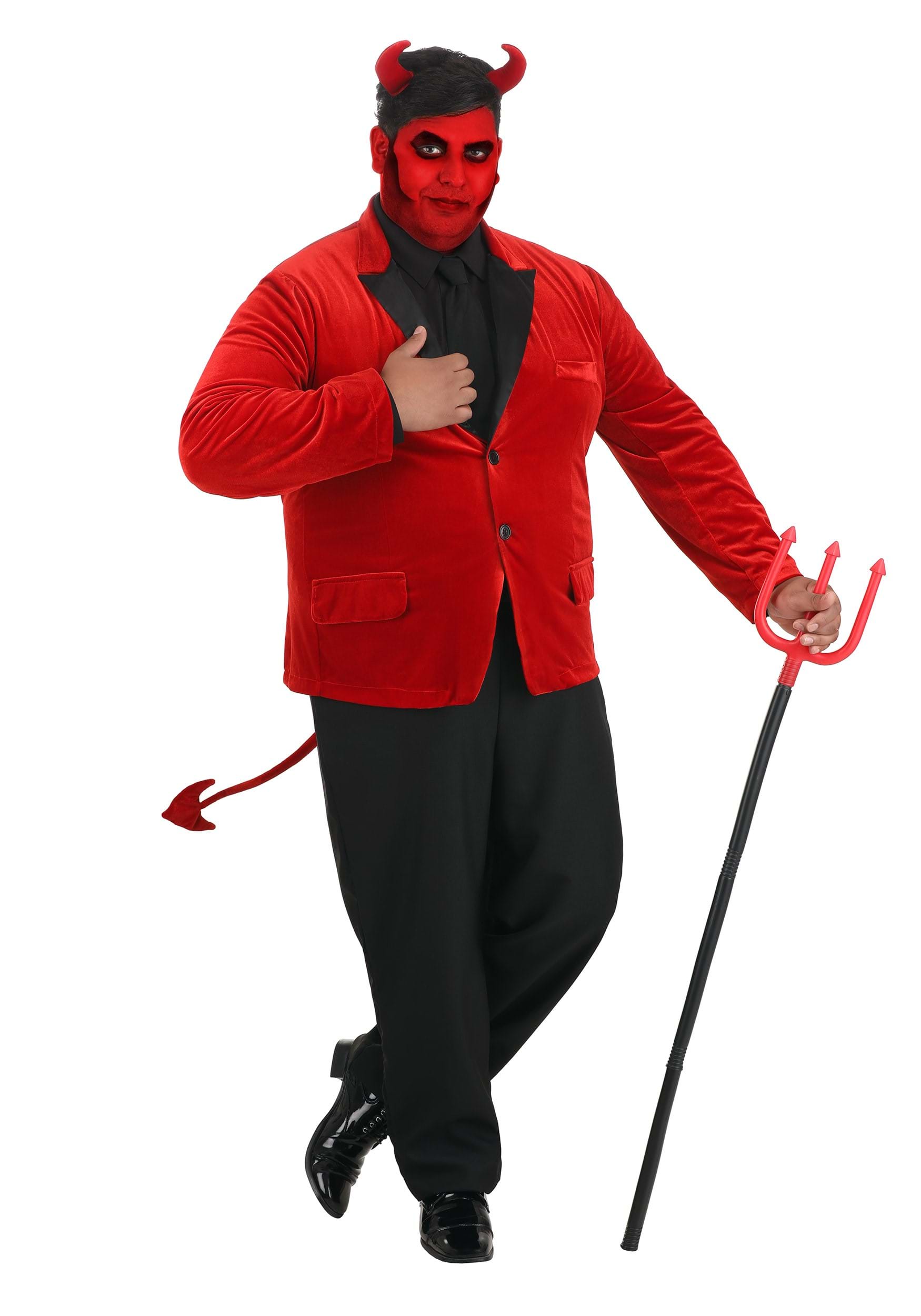 Dashing Devil Plus Size Costume for Men