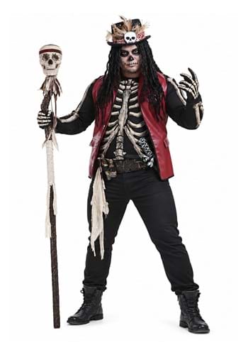 Mens Plus Size Voodoo Doctor Costume UPD 1