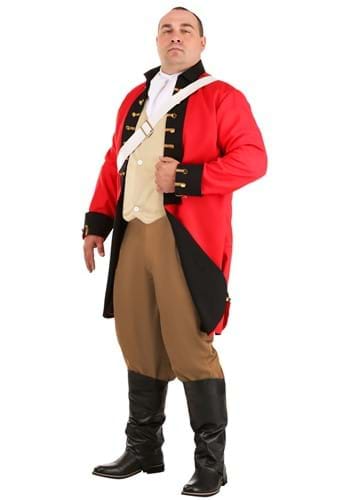 Click Here to buy British Red Coat Plus Size Costume for Adults from HalloweenCostumes, CDN Funds & Shipping
