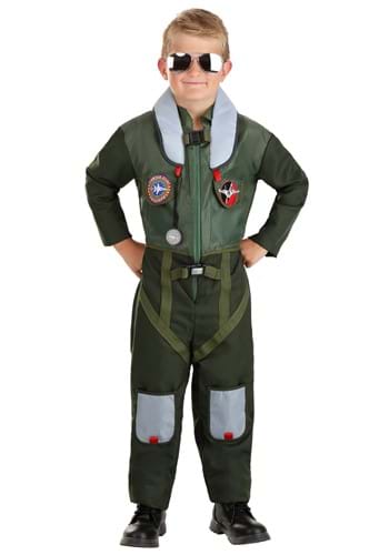 Click Here to buy Daring Fighter Pilot Kids Costume from HalloweenCostumes, CDN Funds & Shipping