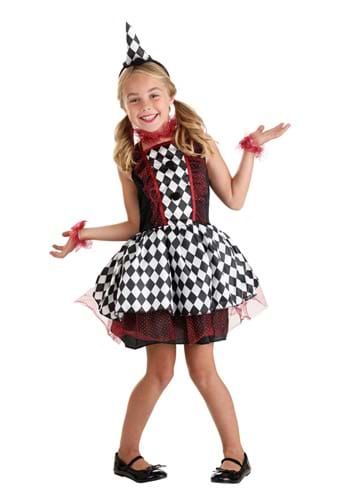 Click Here to buy Burgundy Harlequin Kids Costume from HalloweenCostumes, CDN Funds & Shipping