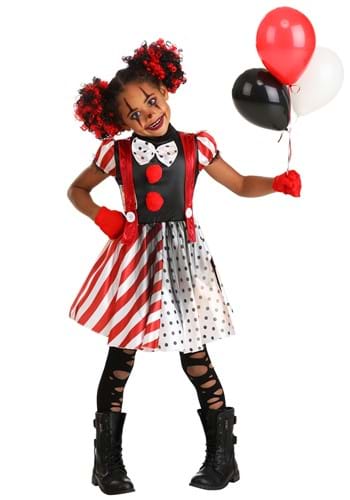 Kid's Dangerous Dotty the Clown Costume2