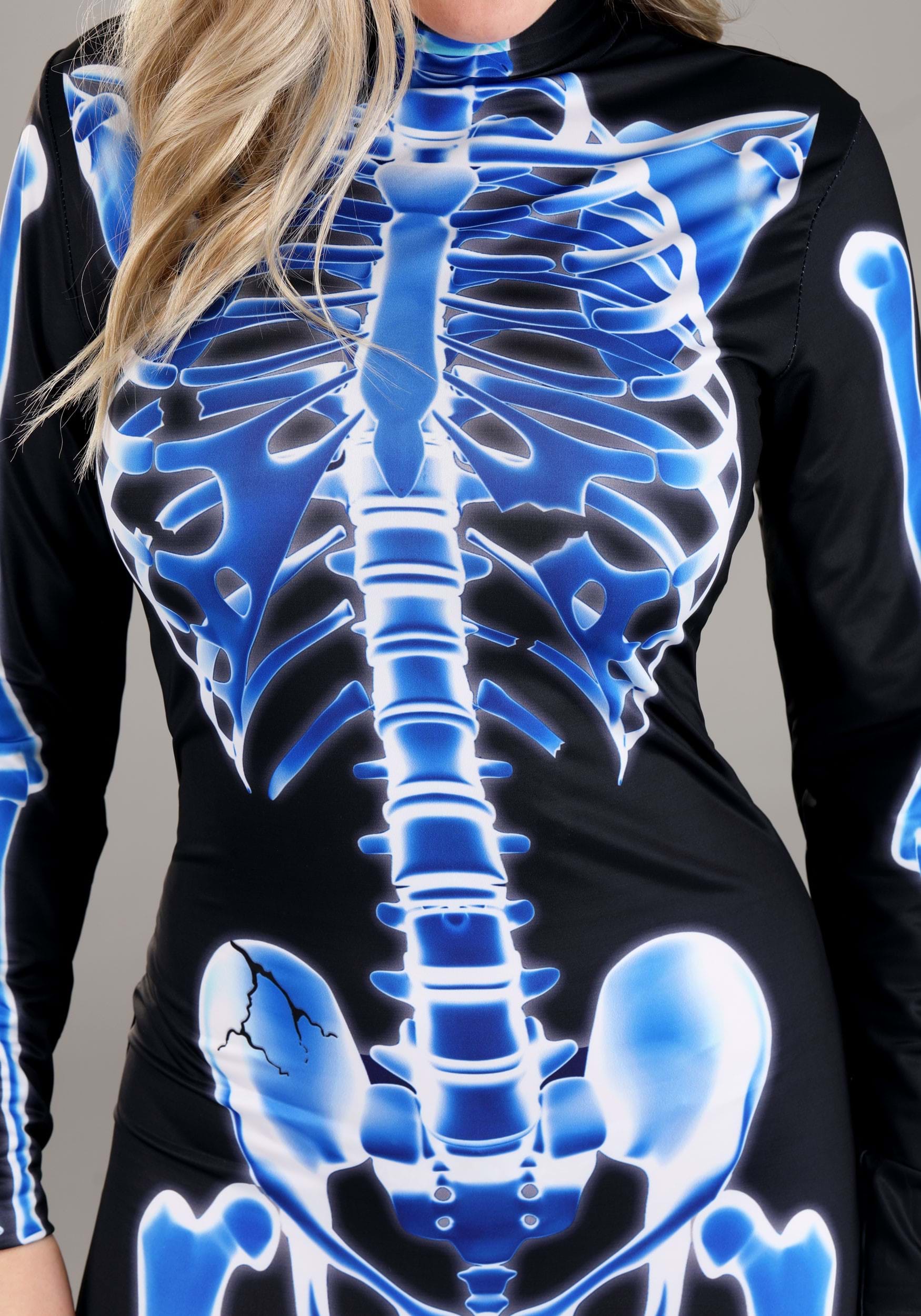 X-Ray Skeleton Women's Jumpsuit Costume