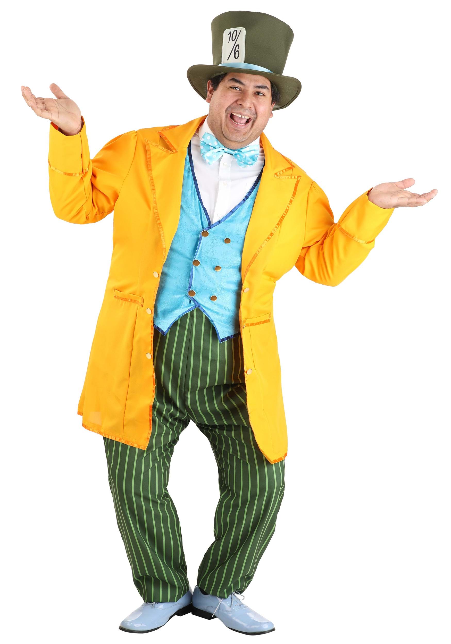 Mens Plus Size Classic Mad Hatter Costume