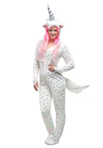 Womens Plus Size White Magical Unicorn Costume