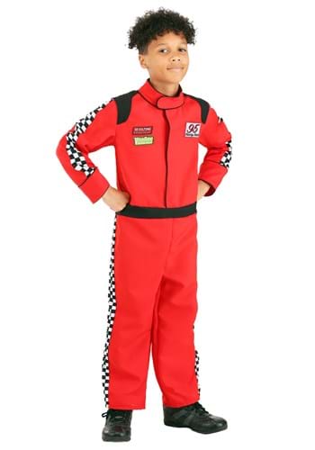 Red Racer Jumpsuit Kids Costume