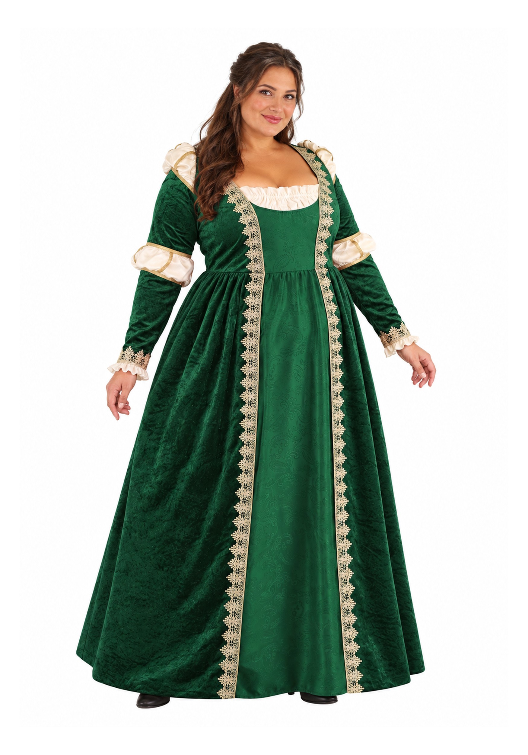 Women's Plus Size Emerald Maiden Costume