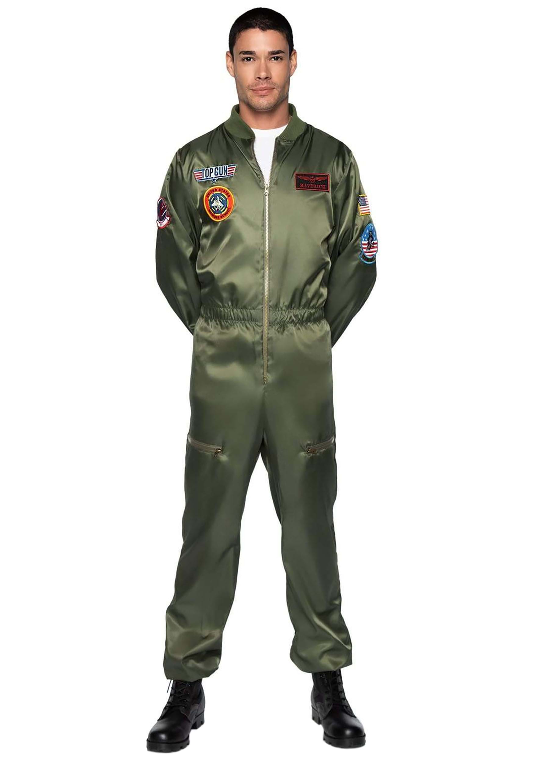 Mens Top Gun Flight Suit Costume