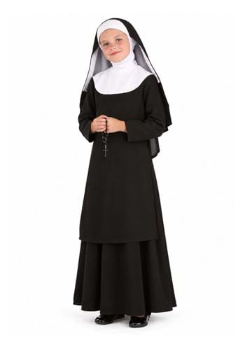 Girls Deluxe Catholic Nun Costume Upd 1