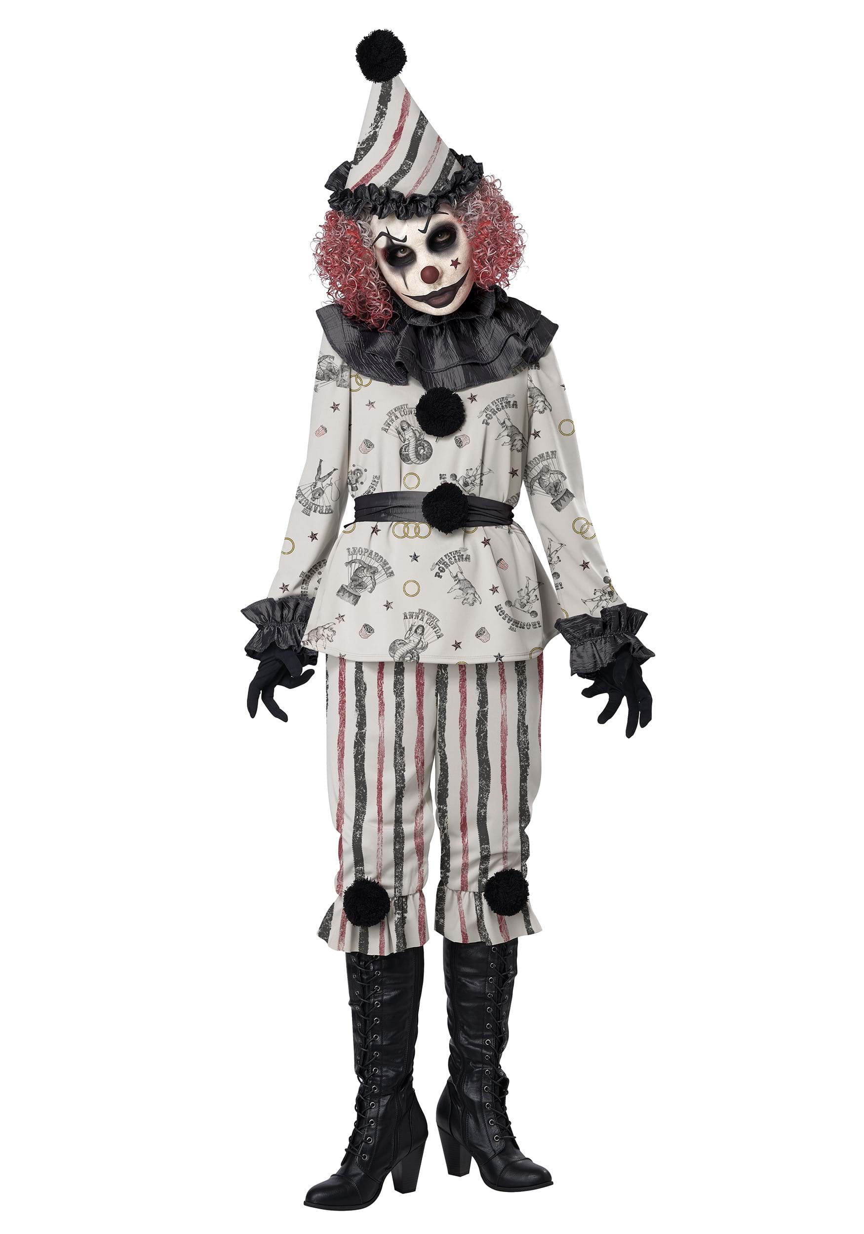 Creeper Clown Women's Costume | Evil Clown Costumes