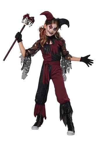 Click Here to buy Psycho Jester Girls Costume from HalloweenCostumes, CDN Funds & Shipping