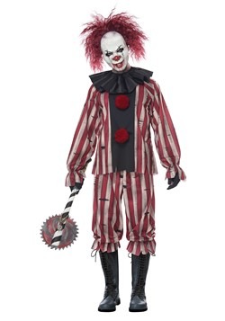 Men's Plus Size Nightmare Clown Costume