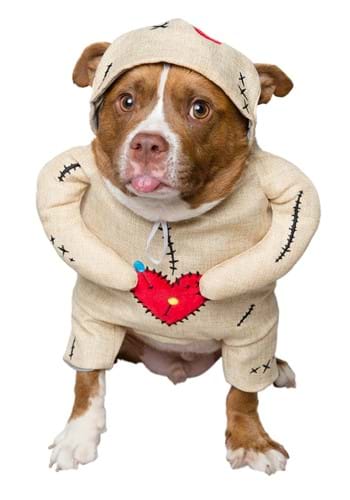 Click Here to buy Pet Voodoo Doll Dog Costume from HalloweenCostumes, CDN Funds & Shipping