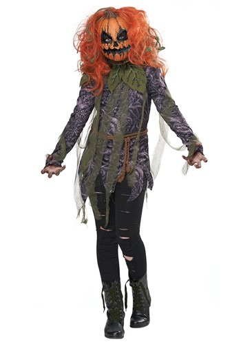Click Here to buy Pumpkin Monster Girls Costume from HalloweenCostumes, CDN Funds & Shipping