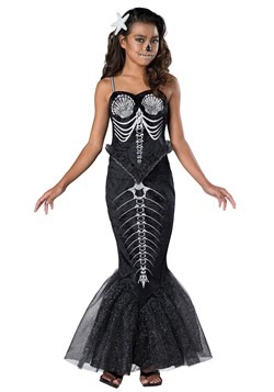 Girl's Skeleton Mermaid Cosutme