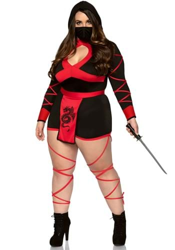 Kids Black And Red Deadly Ninja Costume