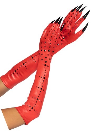 Click Here to buy Rhinestone Demon Claw Gloves Accessory from HalloweenCostumes, CDN Funds & Shipping