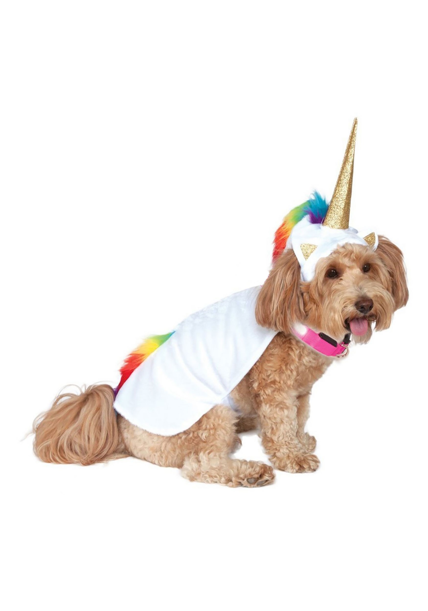 Light Up Collar Unicorn Cape Dog Costume