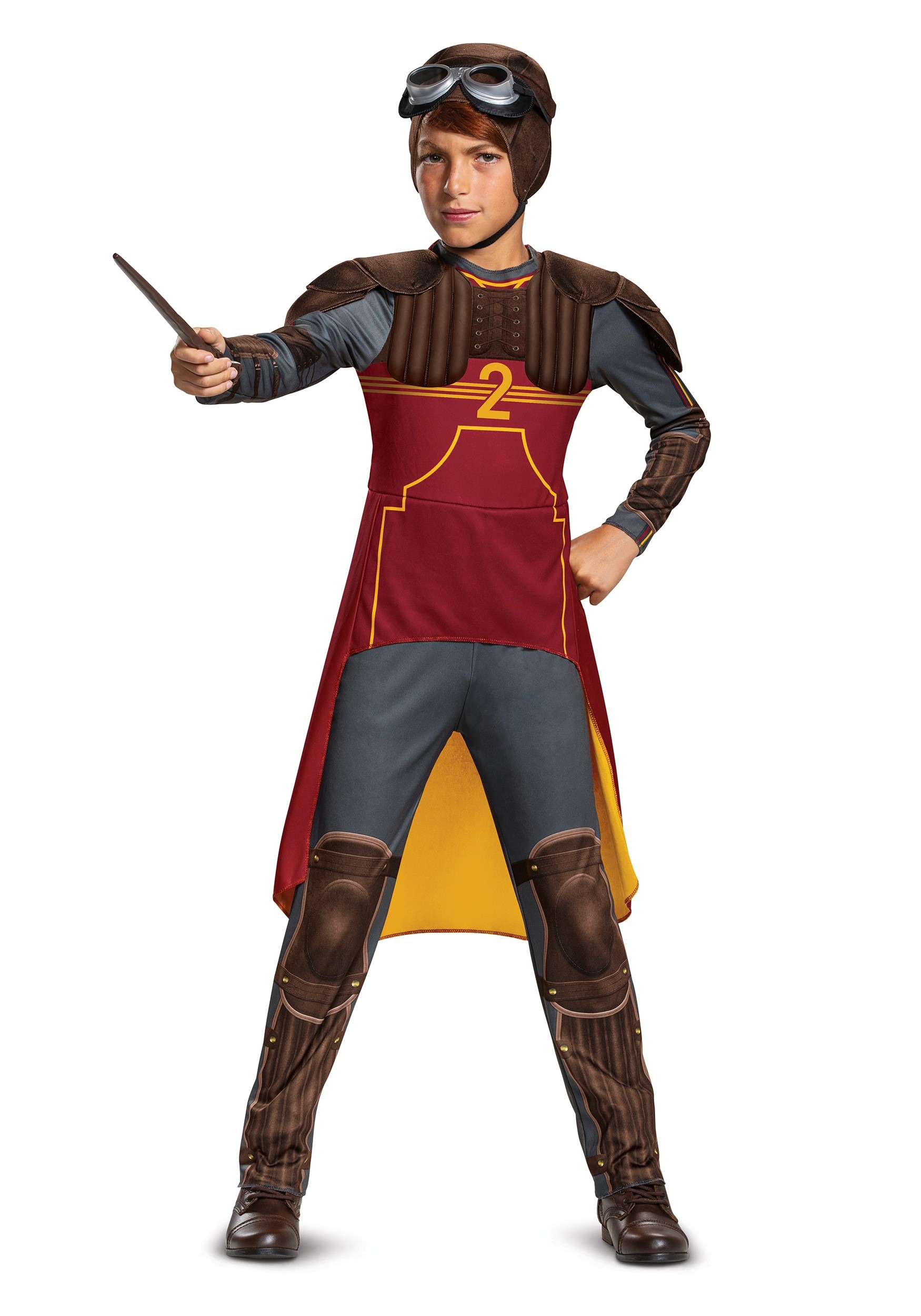 Kids Harry Potter Deluxe Ron Weasley Quidditch Costume