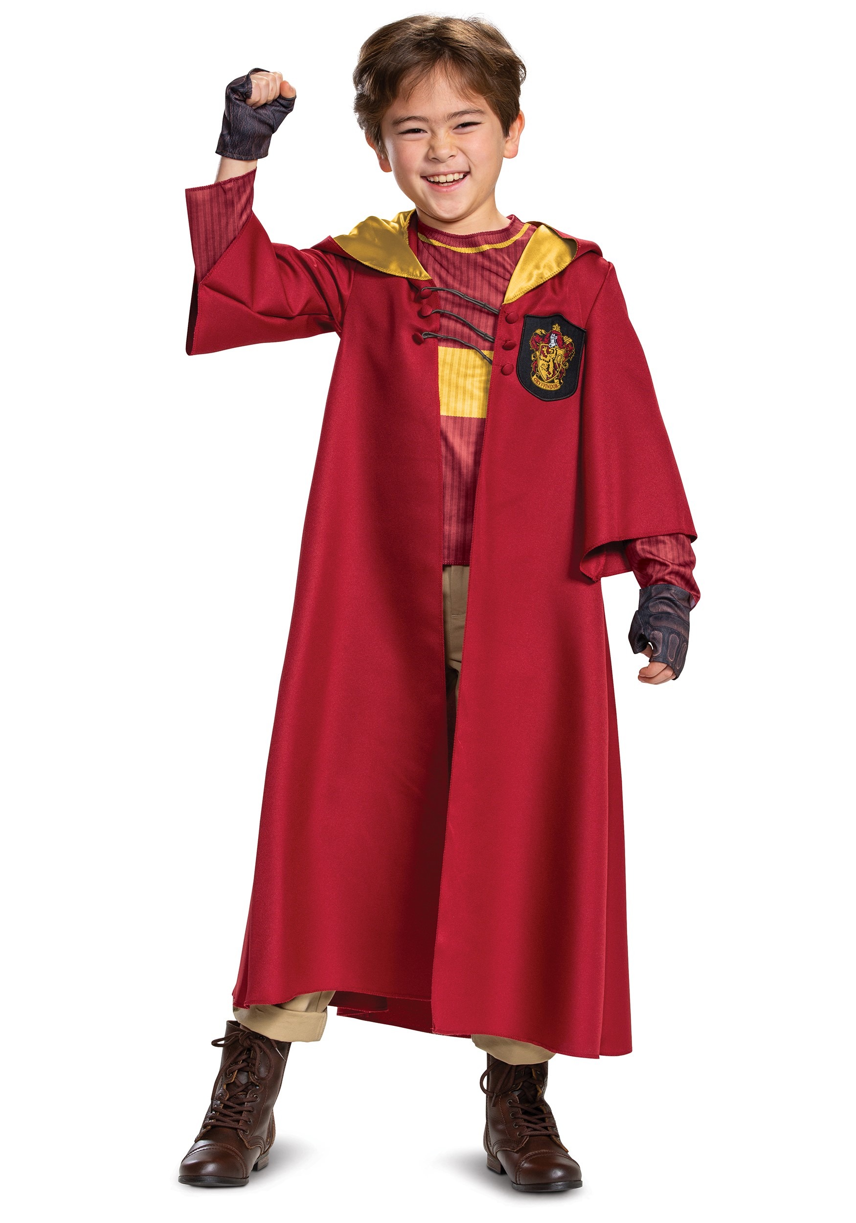 Harry Potter Deluxe Kid's Gryffindor Quidditch Robe Costume
