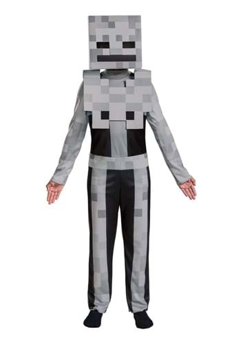 Click Here to buy Minecraft Classic Kids Skeleton Costume from HalloweenCostumes, CDN Funds & Shipping
