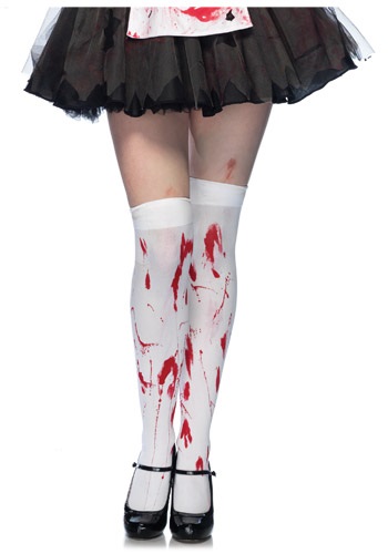 Click Here to buy Bloody Thigh High Stockings from HalloweenCostumes, CDN Funds & Shipping