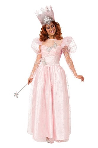 Click Here to buy Glinda the Good Witch Womens Deluxe Costume from HalloweenCostumes, CDN Funds & Shipping