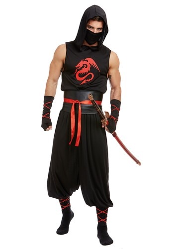 Women's Red Ninja Jumpsuit Costume