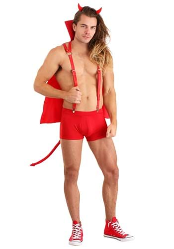 Click Here to buy Flaming Mens Devil Costume from HalloweenCostumes, CDN Funds & Shipping