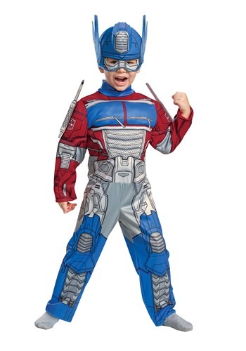 Click Here to buy Transformers Toddler Optimus Prime Costume from HalloweenCostumes, CDN Funds & Shipping