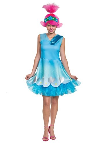 Click Here to buy Womens Trolls World Tour Poppy Costume from HalloweenCostumes, CDN Funds & Shipping