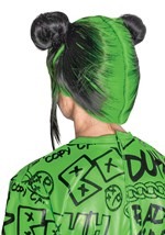 Billie Eilish Child's Green Double Bun Wig Alt 1