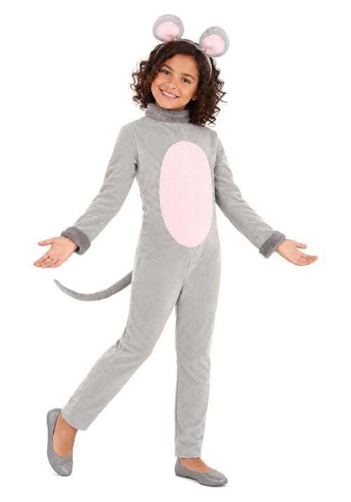 Girls Cozy Mouse Costume New Main