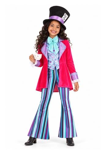 Whimsical Mad Hatter Costume for Girl's upd