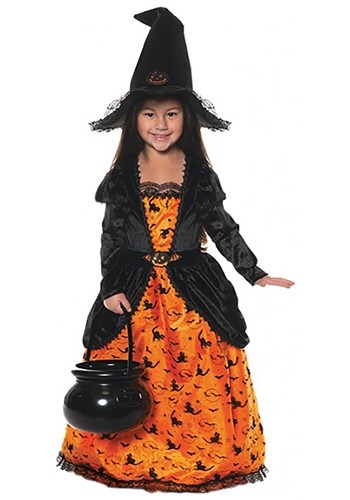Girl's Pumpkin Witch Costume