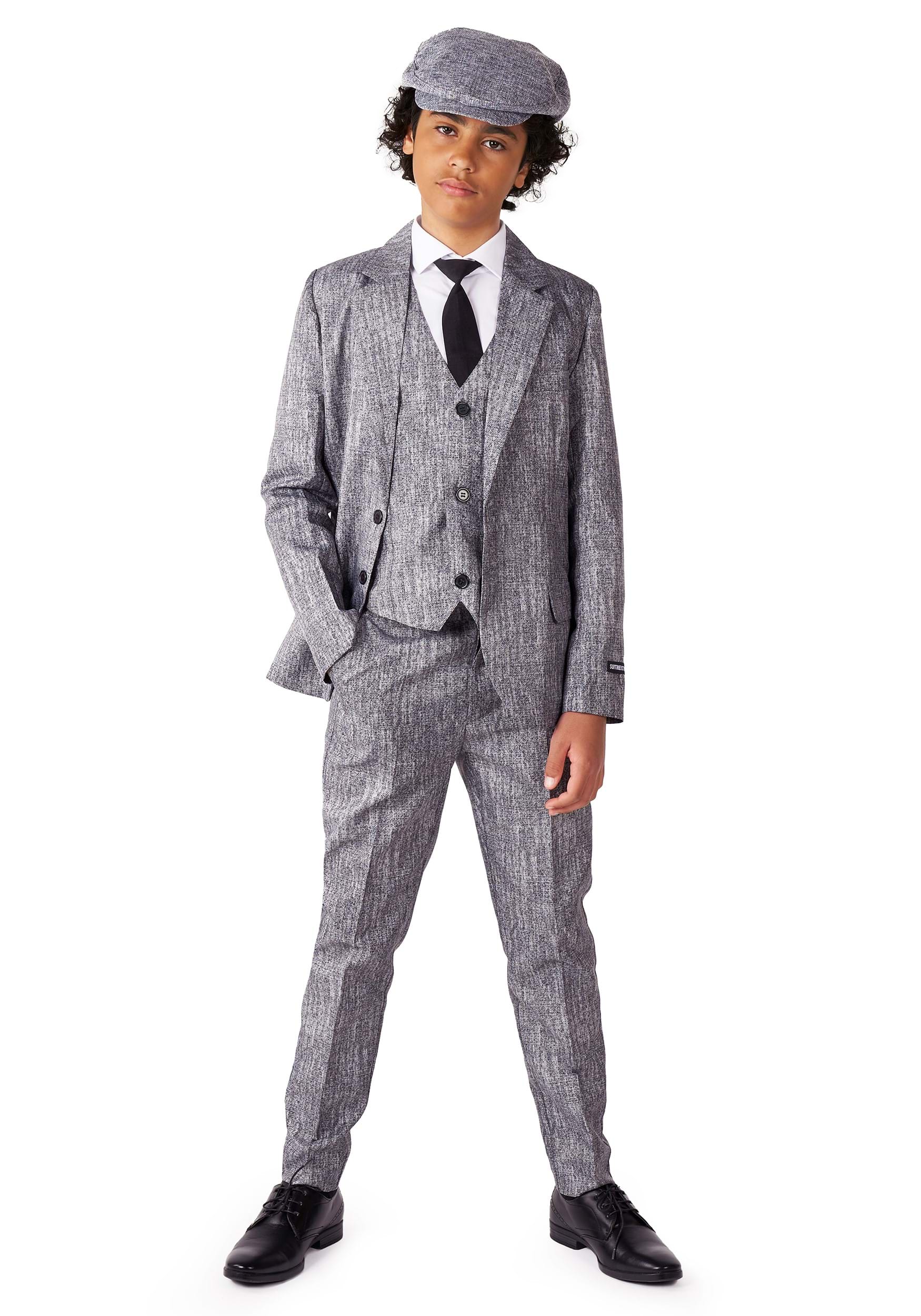 20s Gangster Suit For Kids , Kid's 1920's Costumes