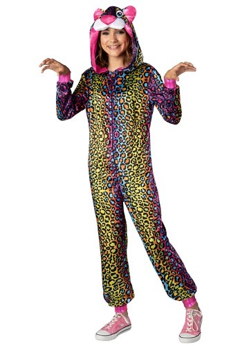 Click Here to buy Neon Leopard Tween Costume from HalloweenCostumes, CDN Funds & Shipping